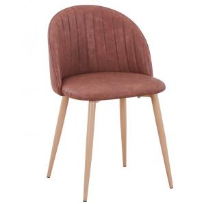4 Sillas velvet new, patas metálicas, similpiel vintage cuero 3-2 - 4 unidades
