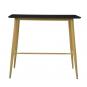 Mesa alta gobbi, metal, negra, 120 x 60 cms