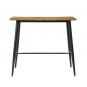 Mesa alta nitra, metal, tapa dm 6064 vintage, 120 x 60 cms