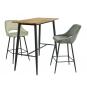 Mesa alta nitra, metal, tapa dm 6064 vintage, 120 x 60 cms