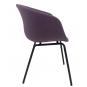 2 Sillones kiel, metal, tapizado tejido rosa - 2 unidades