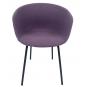 2 Sillones kiel, metal, tapizado tejido rosa - 2 unidades