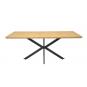Mesa sorrento 180, metal, negro, tapa decor,180 x 90 cms