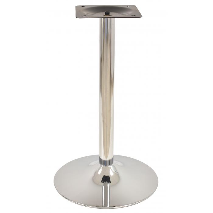 2 Bases de mesa criss new, cromada, base 45 cms diámetro, altura 73 cms - 2 unidades