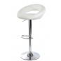 2 Taburetes luxus new (m), cromado, similpiel blanca - 2 unidades