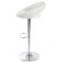 2 Taburetes luxus new (m), cromado, similpiel blanca - 2 unidades