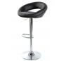 2 Taburetes luxus new (m), cromado, similpiel negra - 2 unidades