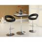 2 Taburetes luxus new (m), cromado, similpiel negra - 2 unidades
