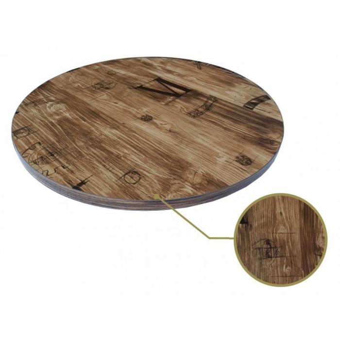 2 Tableros de mesa hd7346, vintage, 60 cms de diámetro - 2 unidades