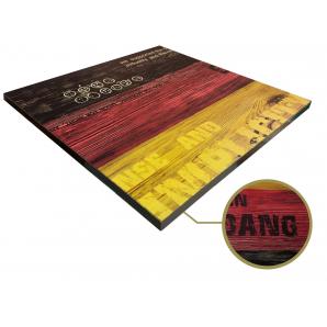 2 Tableros de mesa hd7348, vintage, 60 x 60 cms - 2 unidades