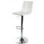 2 Taburetes deseo new (m), cromado, similpiel blanca - 2 unidades