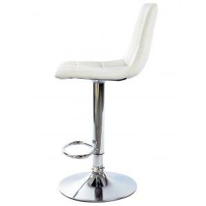 2 Taburetes deseo new (m), cromado, similpiel blanca - 2 unidades