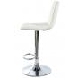 2 Taburetes deseo new (m), cromado, similpiel blanca - 2 unidades