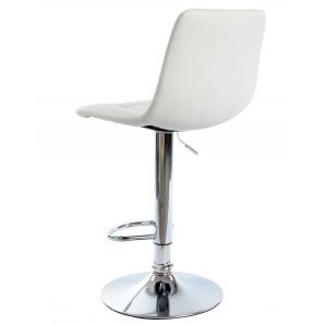2 Taburetes deseo new (m), cromado, similpiel blanca - 2 unidades