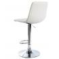 2 Taburetes deseo new (m), cromado, similpiel blanca - 2 unidades