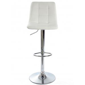 2 Taburetes deseo new (m), cromado, similpiel blanca - 2 unidades