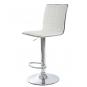 2 Taburetes cubus ( m ), cromado, similpiel blanca - 2 unidades
