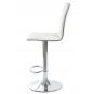 2 Taburetes cubus ( m ), cromado, similpiel blanca - 2 unidades