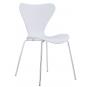 4 Sillas arne new, apilable, cromada, polipropileno blanco - 4 unidades