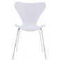 4 Sillas arne new, apilable, cromada, polipropileno blanco - 4 unidades