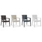 4 Sillones lido, apilable, polipropileno capuccino - 4 unidades