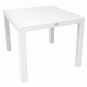 Mesa mijas, polipropileno blanco, 90 x 90 cms