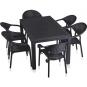 Mesa mijas, polipropileno negro, 150 x 90 cms
