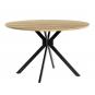 Mesa minerva new, metal, madera, 120 cms de diámetro