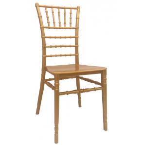 4 Sillas chiavari new, apilable, polipropileno dorado - 4 unidades