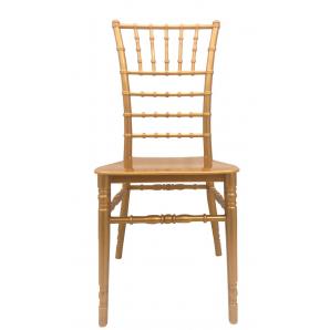 4 Sillas chiavari new, apilable, polipropileno dorado - 4 unidades
