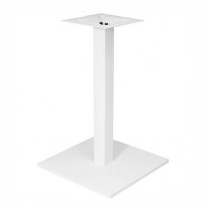 2 Bases de mesa beverly bl72, tubo cuadrado, blanca, base de 45 x 45 cms, altura 72 cms - 2 unidades