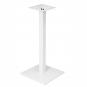 2 Bases de mesa beverly bl110, alta, tubo cuadrado, blanca, base de 45 x 45 cms, altura 110 cms - 2 unidades