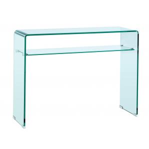 Consola canada (su), cristal curvado, 100 x 33 cms