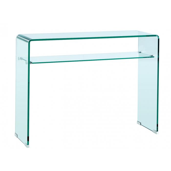 Consola canada (su), cristal curvado, 100 x 33 cms