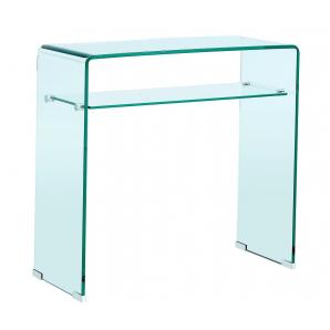 Consola canada (su), cristal curvado, 80 x 33 cms
