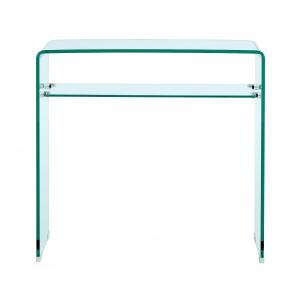 Consola canada (su), cristal curvado, 80 x 33 cms