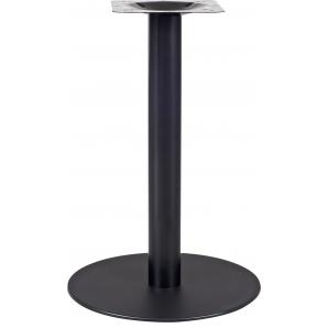 2 Bases de mesa bombay, tubo redondo, negra, base de acero de 8 mm. 45 cms de diámetro, altura 72 cms - 2 unidades