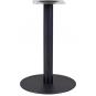2 Bases de mesa bombay, tubo redondo, negra, base de acero de 8 mm. 45 cms de diámetro, altura 72 cms - 2 unidades