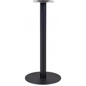 2 Bases de mesa bombay, tubo redondo, negra, base de acero de 8 mm. 45 cms de diámetro, altura 110 cms - 2 unidades