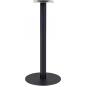 2 Bases de mesa bombay, tubo redondo, negra, base de acero de 8 mm. 45 cms de diámetro, altura 110 cms - 2 unidades