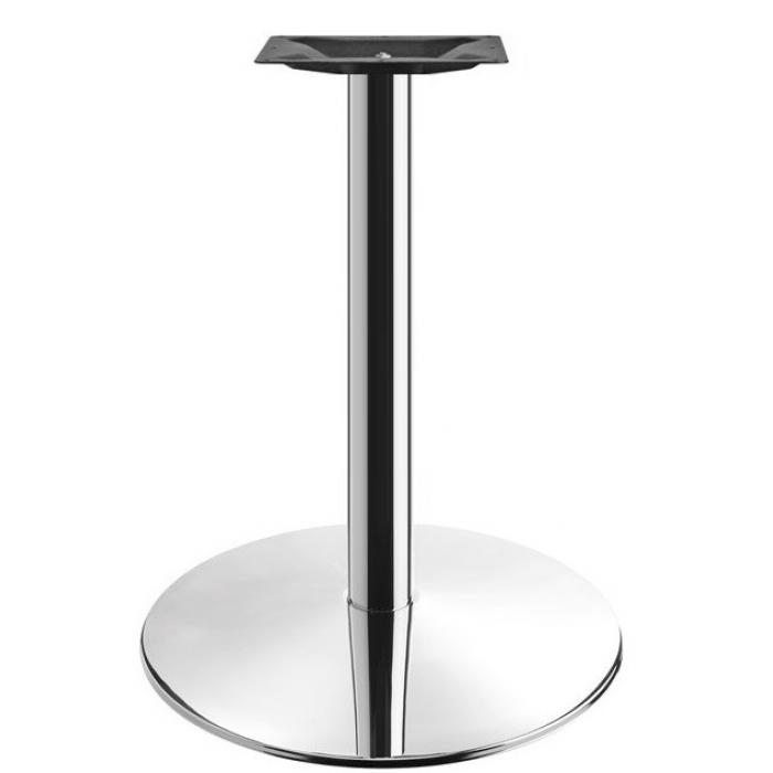 2 Bases de mesa benamara, acero inoxidable, base de acero de 8 mm. 45 cms de diámetro, altura 72 cms - 2 unidades