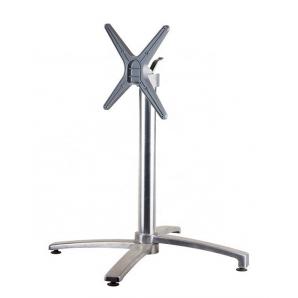 2 Bases de mesa guadiaro, abatible, aluminio pulido - 2 unidades