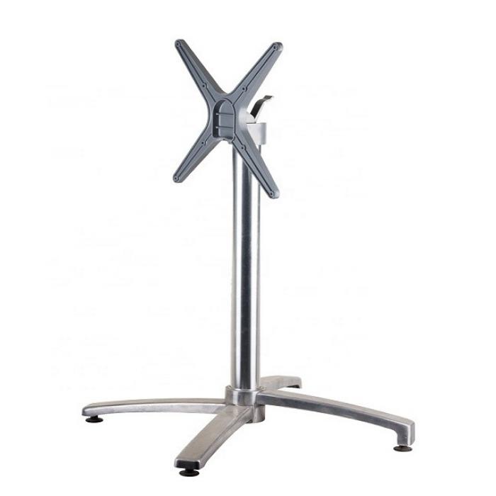 2 Bases de mesa guadiaro, abatible, aluminio pulido - 2 unidades