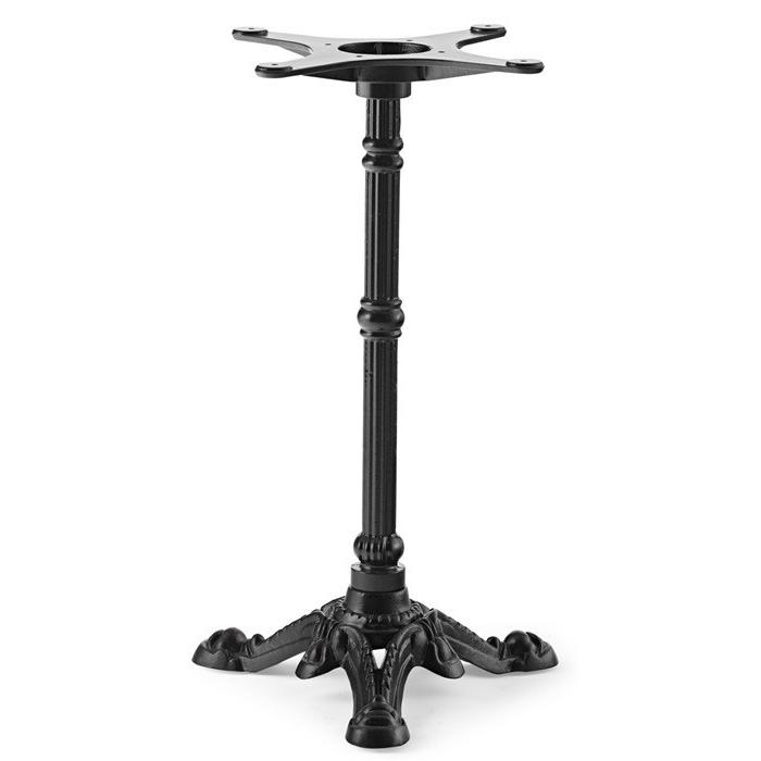 2 Bases de mesa bristol new, fundición, 3 pies, negra, altura 72 cms - 2 unidades