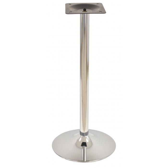 2 Bases de mesa criss new, alta, cromada, base 45 cms diámetro, altura 110 cms - 2 unidades