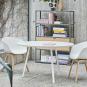 4 Sillones dante new (su), metal, polipropileno blanco - 4 unidades