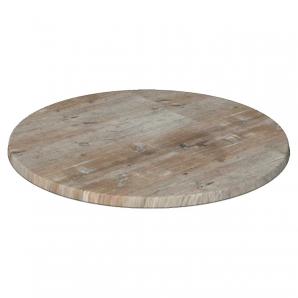 2 Tableros de mesa werzalit-sm, findus grau 296, 70 cms de diámetro*. - 2 unidades