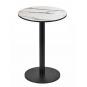 2 Bases de mesa boheme, alta, negra, 43 cms de diámetro, altura 110 cms - 2 unidades