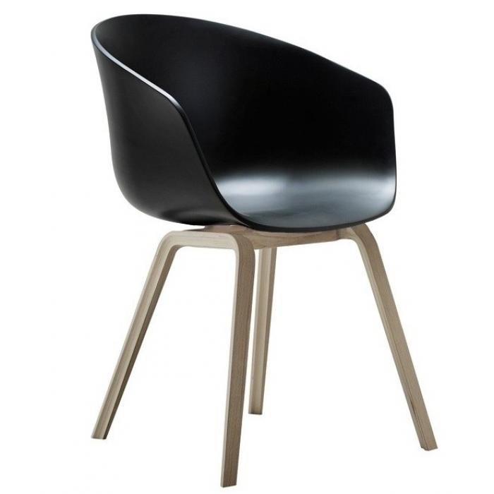 4 Sillones dante new (su), metal, polipropileno negro - 4 unidades