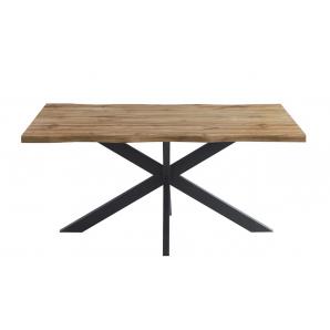 Mesa toledo 180, metal negro, tapa dm bilaminado de 180 x 90 cms